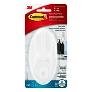 Command Large Caddy Hanger, Frosted Finish, Plastic, 1 Wall Hanger, Bathroom Organization