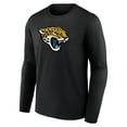 thumbnail image 2 of Men's Black Jacksonville Jaguars Primary Team Logo Long Sleeve T-Shirt, 2 of 3
