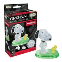 Snoopy & Woodstock Original 3D Crystal Puzzle by BePuzzled, Ages 12 and Up