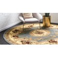 thumbnail image 4 of Rugs.com Chateau Collection Rug – 13' Round Light Blue Medium Rug Perfect For Kitchens, Dining Rooms, 4 of 9