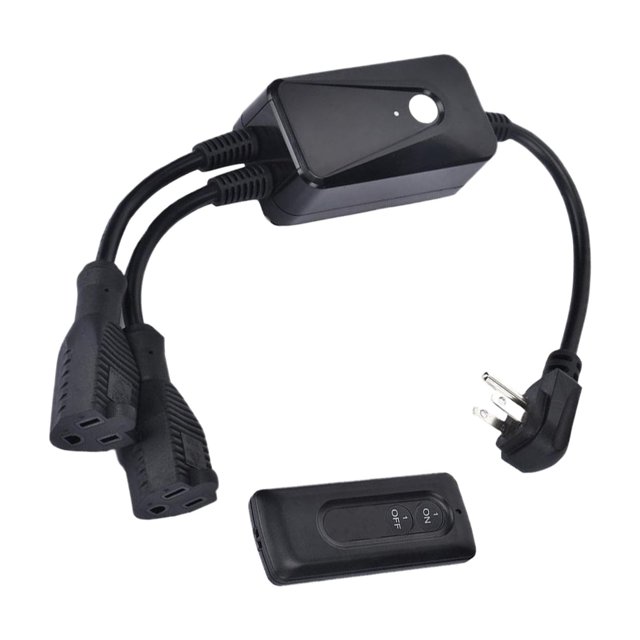 Maytalsory Dimmer Plug For String Lights Outdoor Lighting Control Made Simple Wireless Remote Control Smart Socket ABS 2 us