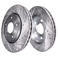 thumbnail image 3 of Detroit Axle - Front Brake Kit for Jeep 2011-2020 Grand Cherokee Dodge Durango, Drilled and Slotted Disc Brake Rotors Ceramic Brakes Pads Replacement : 12.98" inch Rotor, 3 of 8