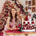 thumbnail image 2 of 10Pcs Christmas Tiered Tray Decor Christmas Wood Tabletop Decor Gingerbread, 2 of 6