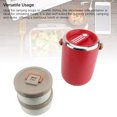 thumbnail image 4 of Contenedor de Alimentos Con Aislamiento al Vacío de Acero inoxidable para adultos de 2 litros, lonchera apilable de 2 niveles, Sopa de Boca Ancha, Tarro Termo para Comida, 4 of 7