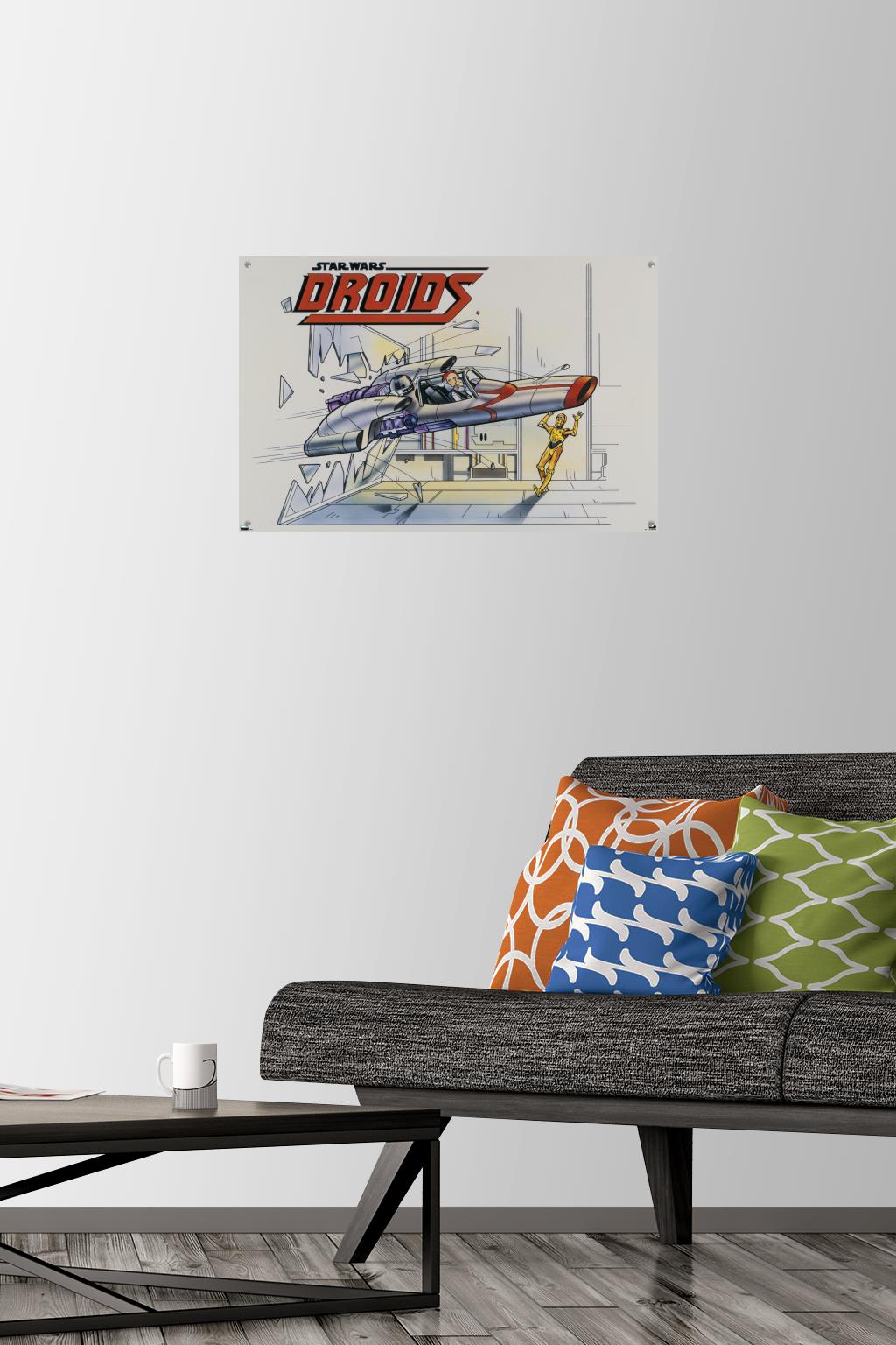 Star Wars: Droids - Crash Wall Poster with Pushpins, 14.725" x 22.375"