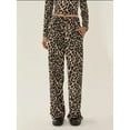 thumbnail image 3 of Leopard Print Straight Leg Pants, 3 of 5