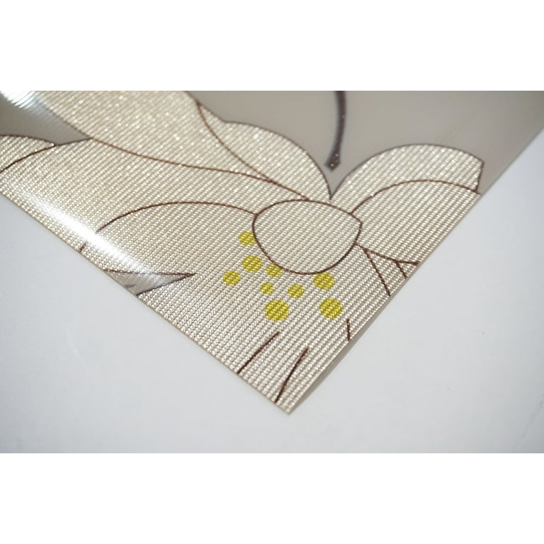 Magnolia Beige Reversible Metallic Printed Placemats (Set of 4) Magnolia Beige Reversible Metallic Printed Placemats (Set of 4)