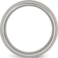 thumbnail image 2 of Titanium Brushed And Polished 8mm Grooved Band (Size 12) Made In China tb30-12, 2 of 5
