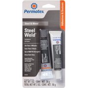 2PK Permatex 84209 PermaPoxy 4 Minute Multi-Metal Epoxy, Two 1 oz. Tubes