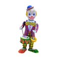 thumbnail image 2 of Mesa de juguete de lata de viento de juguete Vintage Farty Favor Figurine Decorative Drumming Clown Doll para sala de estar en el hogar Sala de, 2 of 7