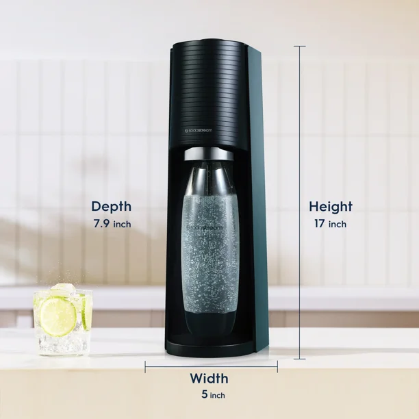SodastreamTerra (Black) Sparkling Water Maker with CO2 and