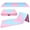 Pink Blue, variant on Gymnastics Mat 10'x4'x2" Foldable Tumbling Mats with Carrying Handles Four Fold Thick Exercise Mat for Home Aerobics Stretching Yoga, Pink Blue