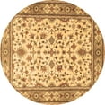 thumbnail image 1 of Ahgly Company Indoor Round Persian Brown Traditional Area Rugs, 3' Round, 1 of 4
