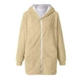 thumbnail image 4 of Womens Coats Long Sleeve Solid Hoodies Cardigan Zipper Sweatshirts Tops, 4 of 6