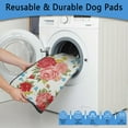 thumbnail image 2 of 2-Pack Floral Design Dog Training Mats, Washable Reusable Housebreaking Pads 24x35 Inch, Non-Slip Puppy Potty Solution for Indoor Areas, 2 of 2
