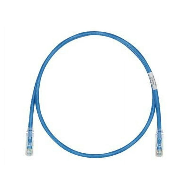 Panduit TX6-28 Category 6 Performance - Patch cable - RJ-45 (M) to RJ-45 (M) - 8 in - UTP - CAT 6 - IEEE 802.3at - booted, halogen-free, snagless, stranded - blue