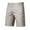 Khaki, variant on Babysbule Mens Shorts Men Casual Solid Zip-fly Straight-leg Knee Length Button Mid Waist Cargo Pants