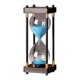 thumbnail image 1 of Reloj de arena grande de 60 minutos, reloj de arena, reloj de arena de cristal arcoíris, azul, 1 of 5