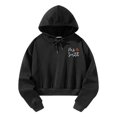thumbnail image 2 of Sudadera con capucha corta para mujer, suéter, Tops, regalo negro, sudadera con capucha, ropa para otoño, trabajo en la calle, desplazamientos, mochil, 2 of 10