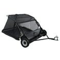 thumbnail image 1 of 44-Inch Tow Behind Lawn Sweeper, Adjustable Sweeping Height Large Capacity Grass Collector, Heavy Duty Yard Sweeper with Dumping, 1 of 8