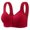 Red, variant on Lixiuxyad Push up Bra Women Women Casual Adjustable Breathable Top Bra Underwear Without Steel Ring Gathering
