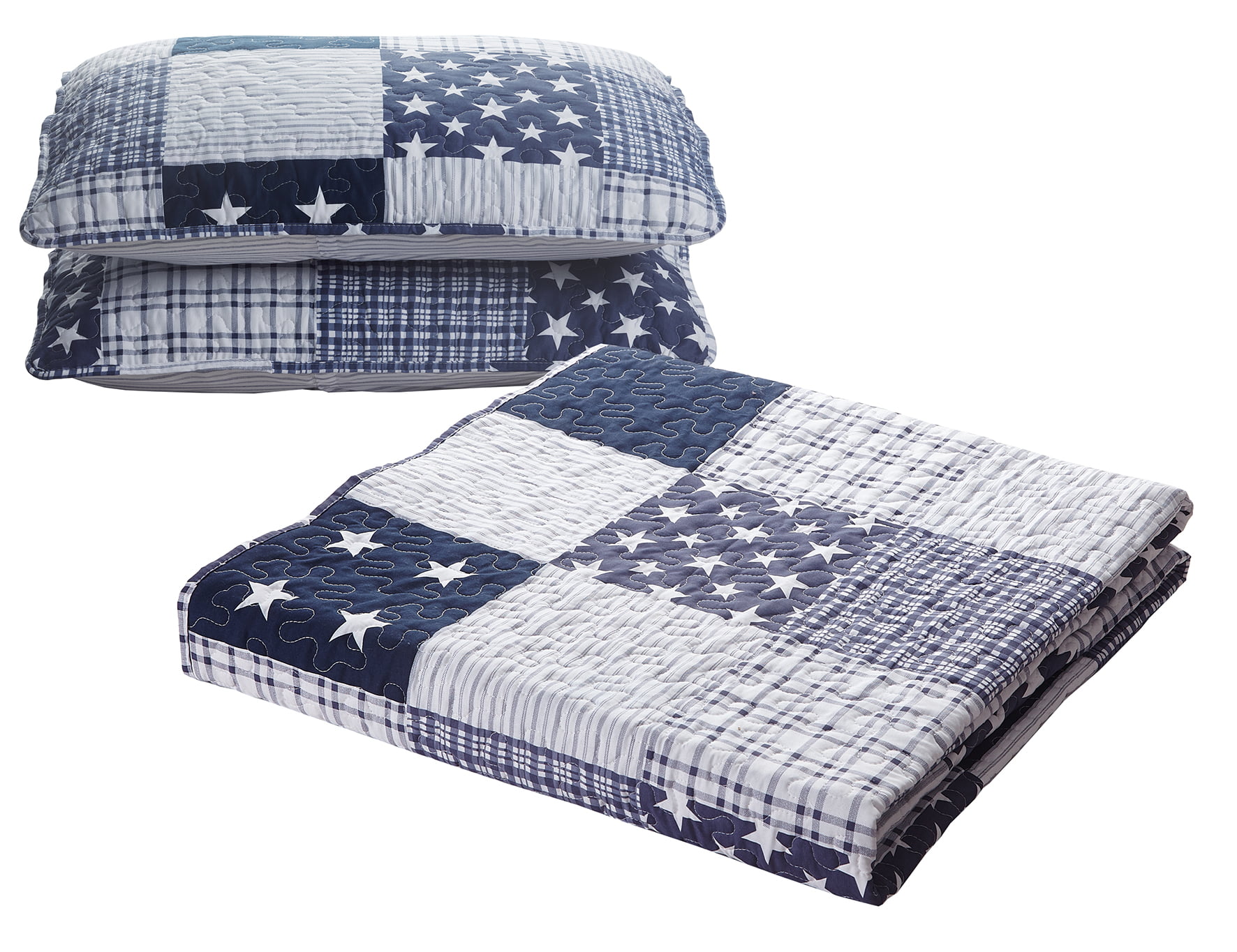 Details about   SLPR Americana Pride 3-Piece Bedding Quilt Set King with 2 ShamsPatriotic L 