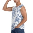 thumbnail image 3 of Fotbe Men's Rose Flowers Print Men's Sleeveless Muscle Tank Tops Casual T-Shirts for Gym Workout Beach-Large, 3 of 8