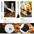 thumbnail image 4 of 11Pcs Stainless Steel BBQ Grilling Accessories Set, Dad Gifts for Fathers Day Grilling Gifts,Portable Practical Grill Tools Utensils Kit with Storage Bag for Outdoor Grill Camping Backyard, 4 of 7