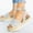 Gray, variant on CQONEPT Womens Chunky Espadrilles Casual Ankle Strap Studded Wedge Sandals Open Toe Comfy Dressy Summer Flatform Shoes Khaki 40