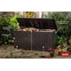 thumbnail image 3 of Caja de almacenamiento exterior Keter Marvel Plus de 71 galones, color marrón, 3 of 8