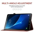 thumbnail image 3 of Allytech Case for Samsung Galaxy Tab A 10.1 Inch 2016 (Model SM-T580 / SM-T585) with Pen Holder & Card Pocket, Multi-Angle Viewing Shockproof Slim Soft TPU Back Cover Case, Winered, 3 of 9