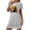 Gray1, variant on Short Sleeve Womens Nightgown Casual Halloween Cute Cat Pumpkin Printed Womens Sleepwear, Soft Plus Size Nightgowns Comfy Sleepshirts