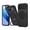 Black, variant on CaseArtistry New Phone Case For Google Pixel 10A, Shockproof Ring Kickstand Rugged Magnetic Case Flip Camera Cover, Orange