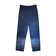 thumbnail image 4 of Daiia Retro Blue Glitter Men's Sleep Pant with Pockets and Drawstring,Pajama Pants-Medium, 4 of 8