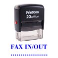 thumbnail image 1 of Printtoo FAX IN/OUT Self Inking Rubber Stamp Office Stationary Stamp-Blue, 1 of 1