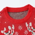 thumbnail image 4 of Girls Boys Christmas Reindeer Elk Sweater Pullover Cartoon Sweatshirts Tops, 4 of 7
