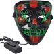 thumbnail image 4 of Paquete de 2 máscaras LED máscara de purga de Halloween máscara iluminada cosplay con 3 modos de flash EL cable para Halloween brillar Electrónica, 4 of 5