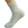 Diabetes & Circulatory Ankle Socks White LRG