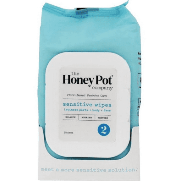 The Honey Pot - Sensitive Wipes - 30 CT