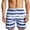 Blue, variant on JIUKU Mens Beach Shorts Striped High Waisted Drawstring Shorts Casual Summer Baggy Outdoor Printing Sport Shorts