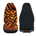 thumbnail image 4 of ZIATUBLE Tiger Stripes Car Seat Covers Full Set of 2 Automative Bucket Seat Cover Universal Fit Cars Sedan SUV Anti Slip High Back Design Front Seats Only Car Accessories for Interior Decor, 4 of 7