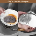 thumbnail image 2 of Amagabeli 8”x8” 316 Stainless Steel Cast Iron Cleaner Round Chainmail Scrubber BG264, 2 of 7