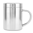 thumbnail image 5 of NFTIGB 304 Stainless Steel Water Cup with Lid and Handle, Portable Insulated Drinking Mug for Home Travel, 10.14 fl oz / 300ML, Silver, 5 of 9