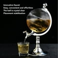 thumbnail image 4 of Globe Style Liquor Dispenser, Drinks Tool Globe Shape Dispenser Decorative Versatile Compatibility With Funnel For Bar, 4 of 8