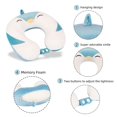 thumbnail image 6 of Cushion,Kids Travel Pillow For Airplane Road Trip Car Seat Neck Chin Supporting Stop Head From Falling Forward Memory Foam Insert And Cute Animal Plush Cover Gift For Boys, 6 of 7