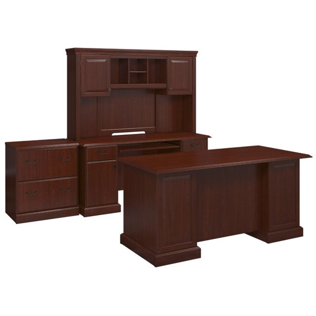 kathy ireland Office Bennington'S Desk Office Suite in Cherry