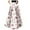 White, variant on Women Bohemian Floral Print Maxi Skirt High Waist Pocket Party Beach Long Skirt