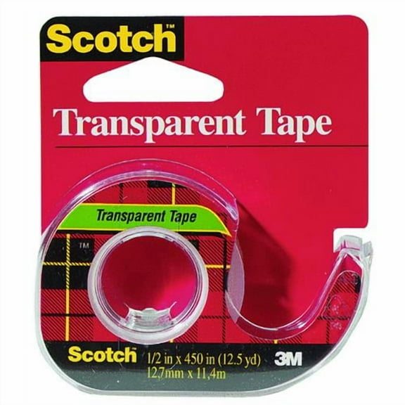 Scotch Transparent Tape 2PK 3/4X250 TRNS, Each