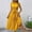 Yellow, variant on SMihono Fashion Summer Casual Flutter Short Sleeve Midi Dress,Solid Ruffle Trim Belted Dress,Boho Dresses for Women 2025 Fall Casual Pink XL