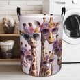 thumbnail image 3 of Stylish Giraffes in Sunglasses Storage Basket  Durable Woven Organizer for Bedroom Decor Home Gift  Shelf Storage, 3 of 9